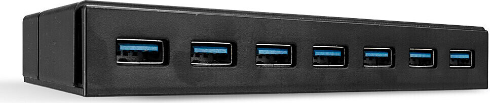 Lindy 43228 Rozbočovač USB 3.2 Gen 1 (3.1 Gen 1) Type-A 5000 Mb/s čierny