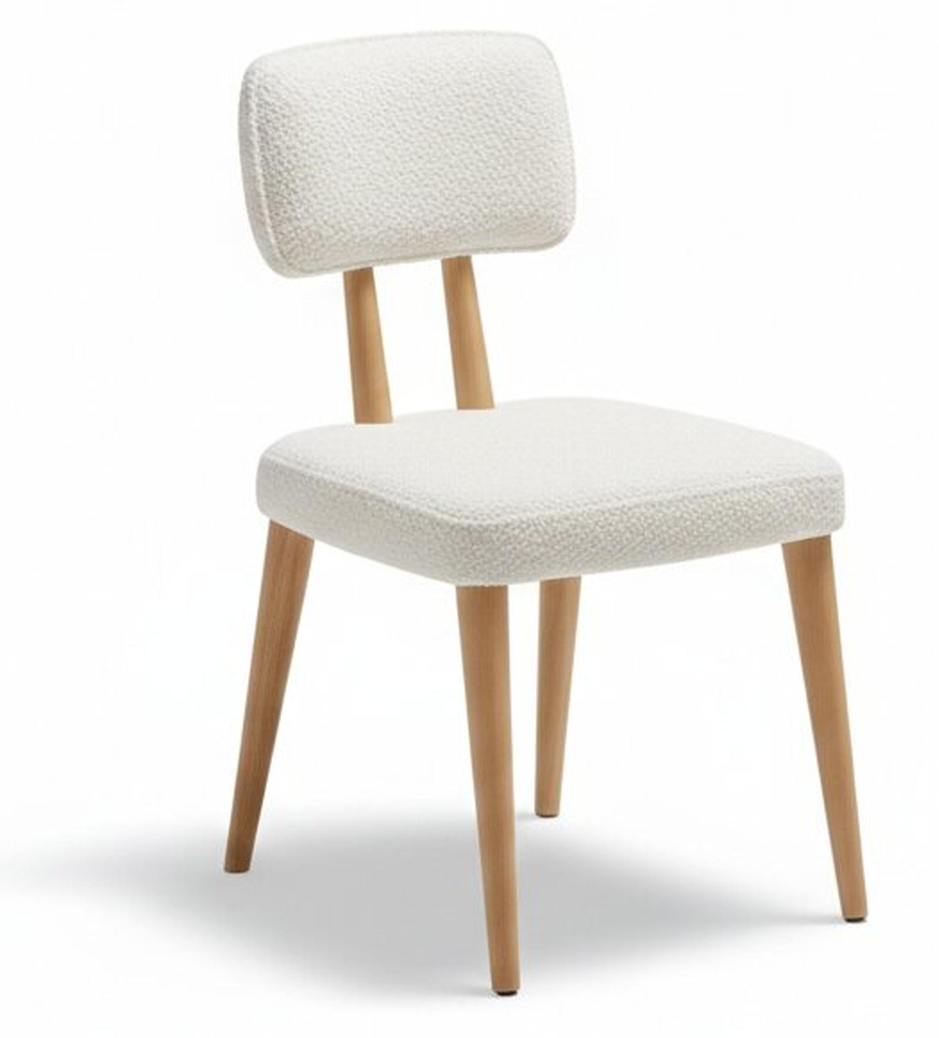 AEA Exklusive Braun-Beige Essgarnitur Robuster Esstisch 4x Stühle Konsole