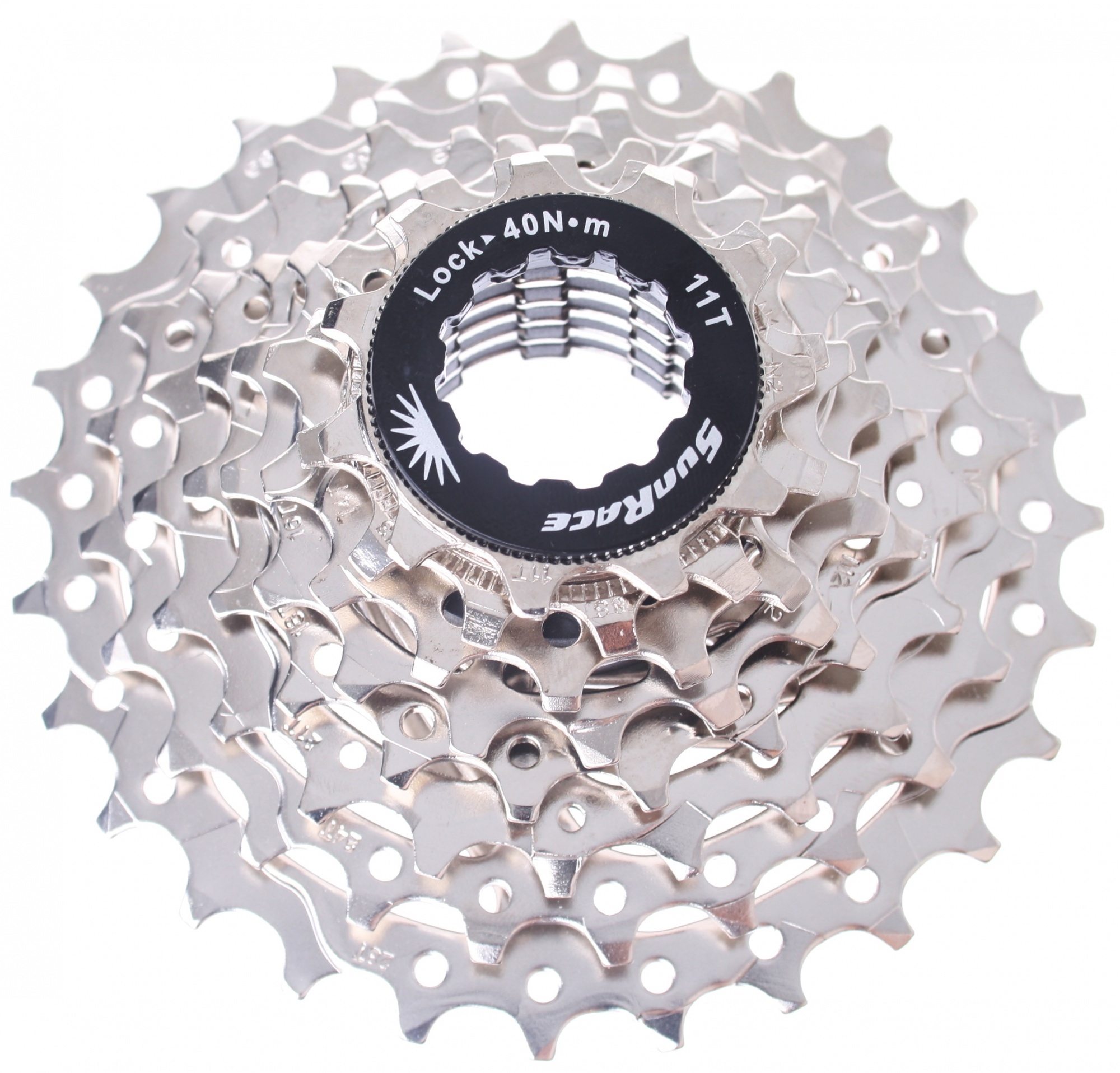 Cassette SUNRACE CSR86 8 Vitesses 11x23 Dents - Argent, Pour Vélo Route/VTT
