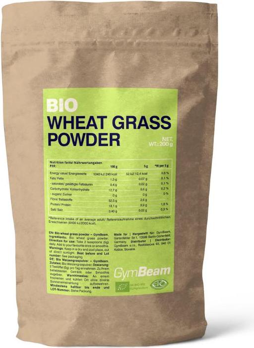 GymBeam Bio GymBeam - Weizengraspulver 200 g