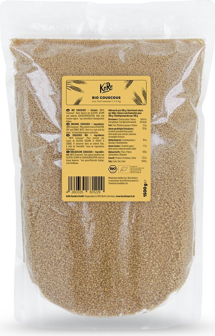 KoRo |Couscous 1,5 kg HS-3RCX-8GY2