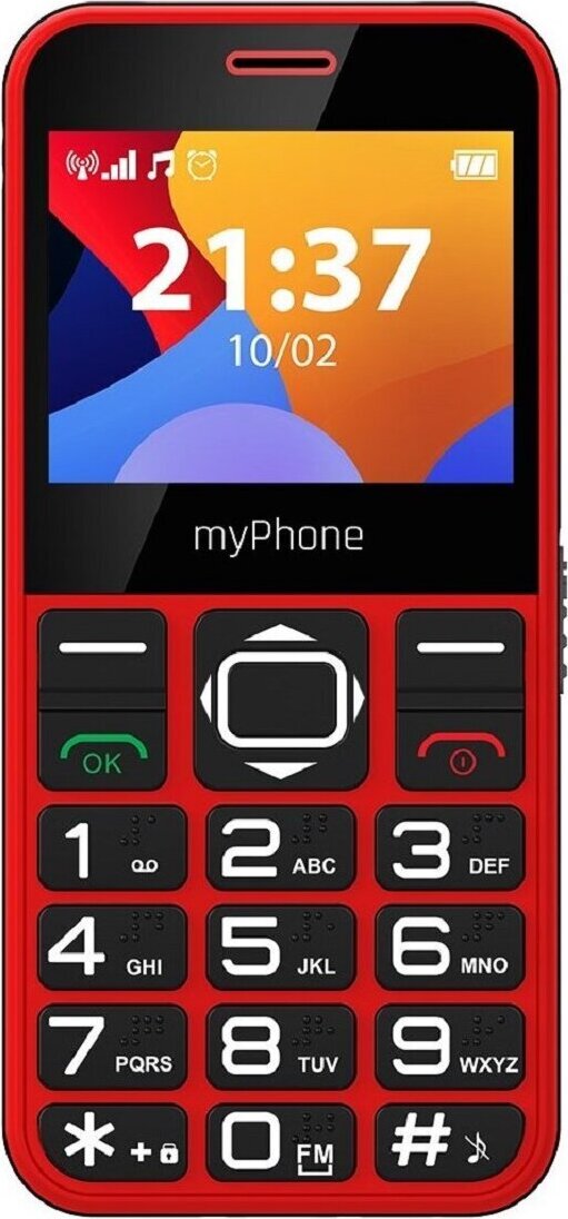 myPhone Halo 3 Seniorenhandy, laut, SOS, rot, neues Gerät, 32 MB, Bluetooth Hammer-17