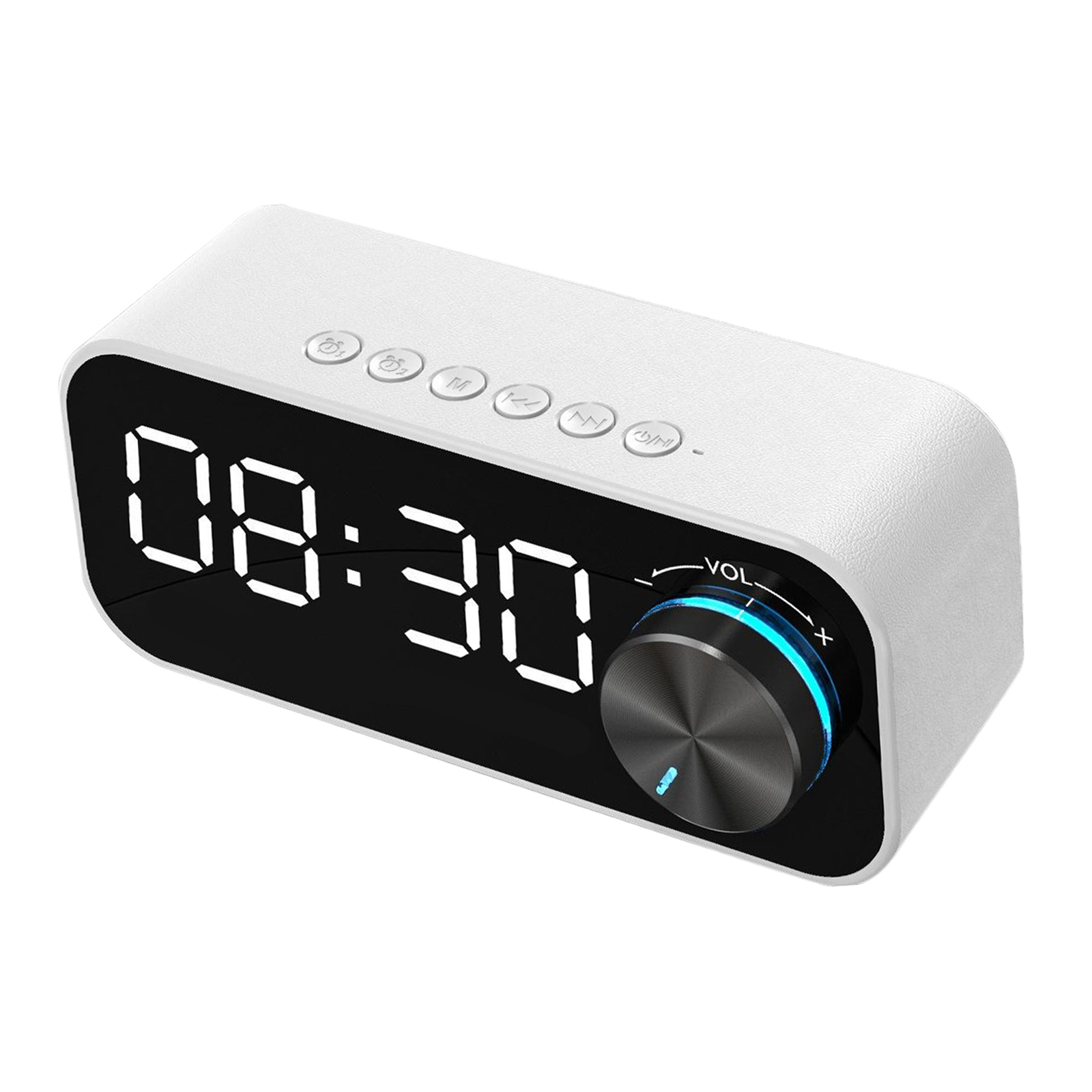 Tragbarer LED Wecker Digital Alarmwecker Bluetooth Lautsprecher Soundbox USB Uhr 