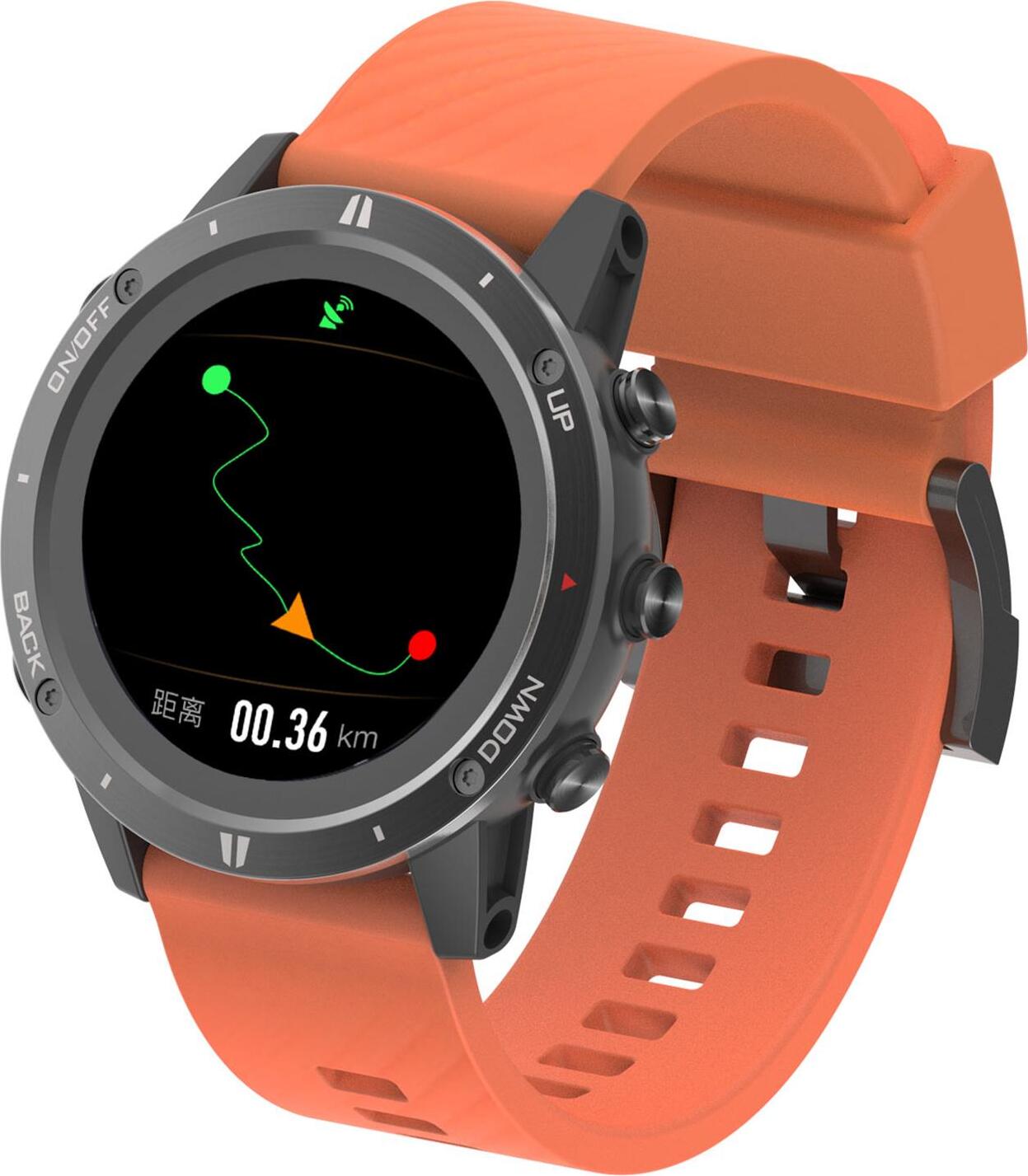 KKmoon Outdoor-GPS-Sportuhr, Fitness-Tracker, Armbanduhr zum Laufen, Schwimmen, Klettern