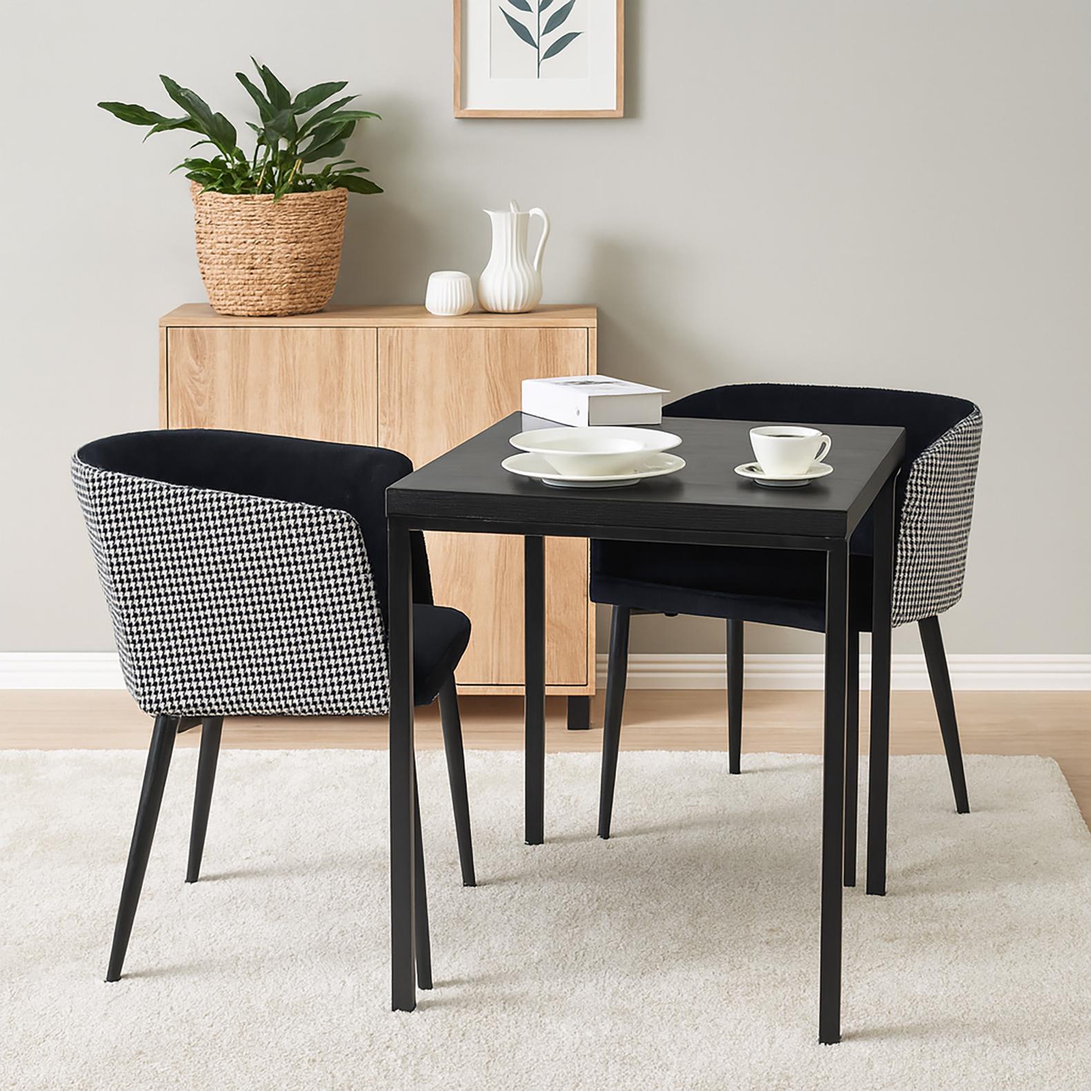 HTI-Living Design-Stuhl im Retro-Chic 2er Set Komfort trifft Charakter