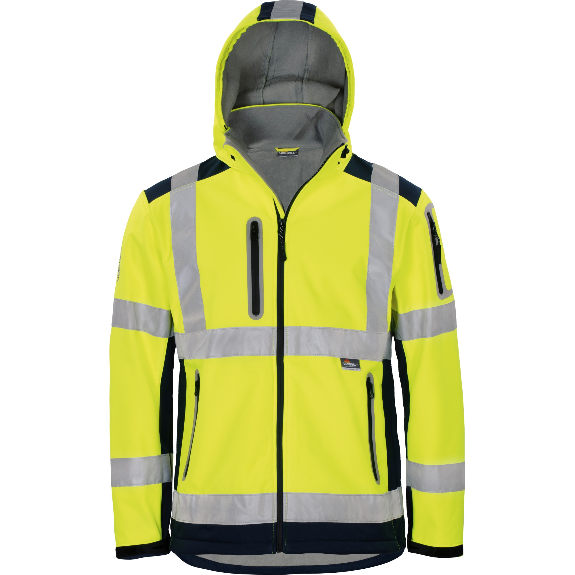 Portwest Hi-Vis 7-in-1 Arbeitsjacke – Wandelbare Sicherheitsjacke In Gelb/Dunkelblau (XXL)