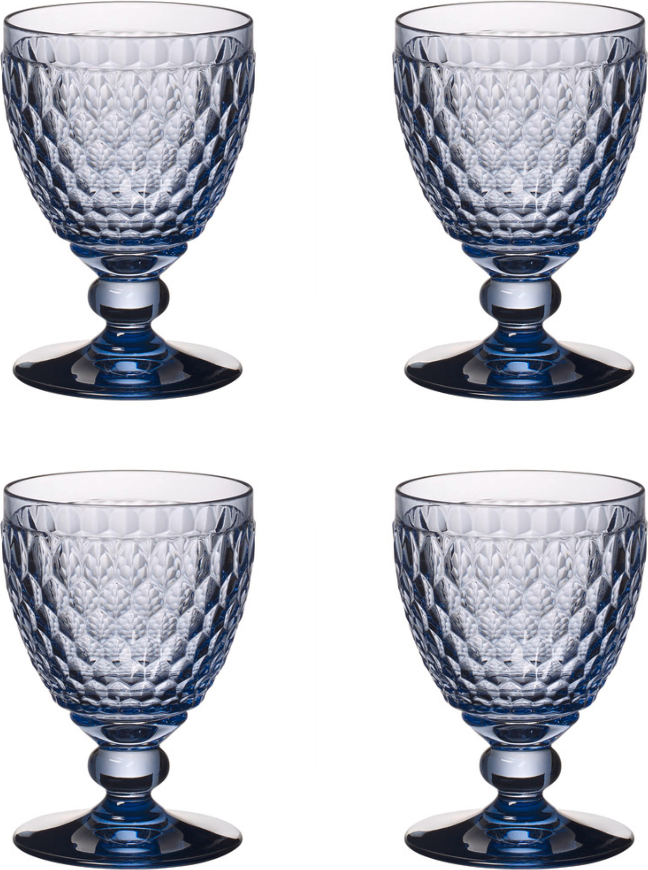 Villeroy & Boch Boston 4er Set Platzteller 32cm - Kristallglas Klar