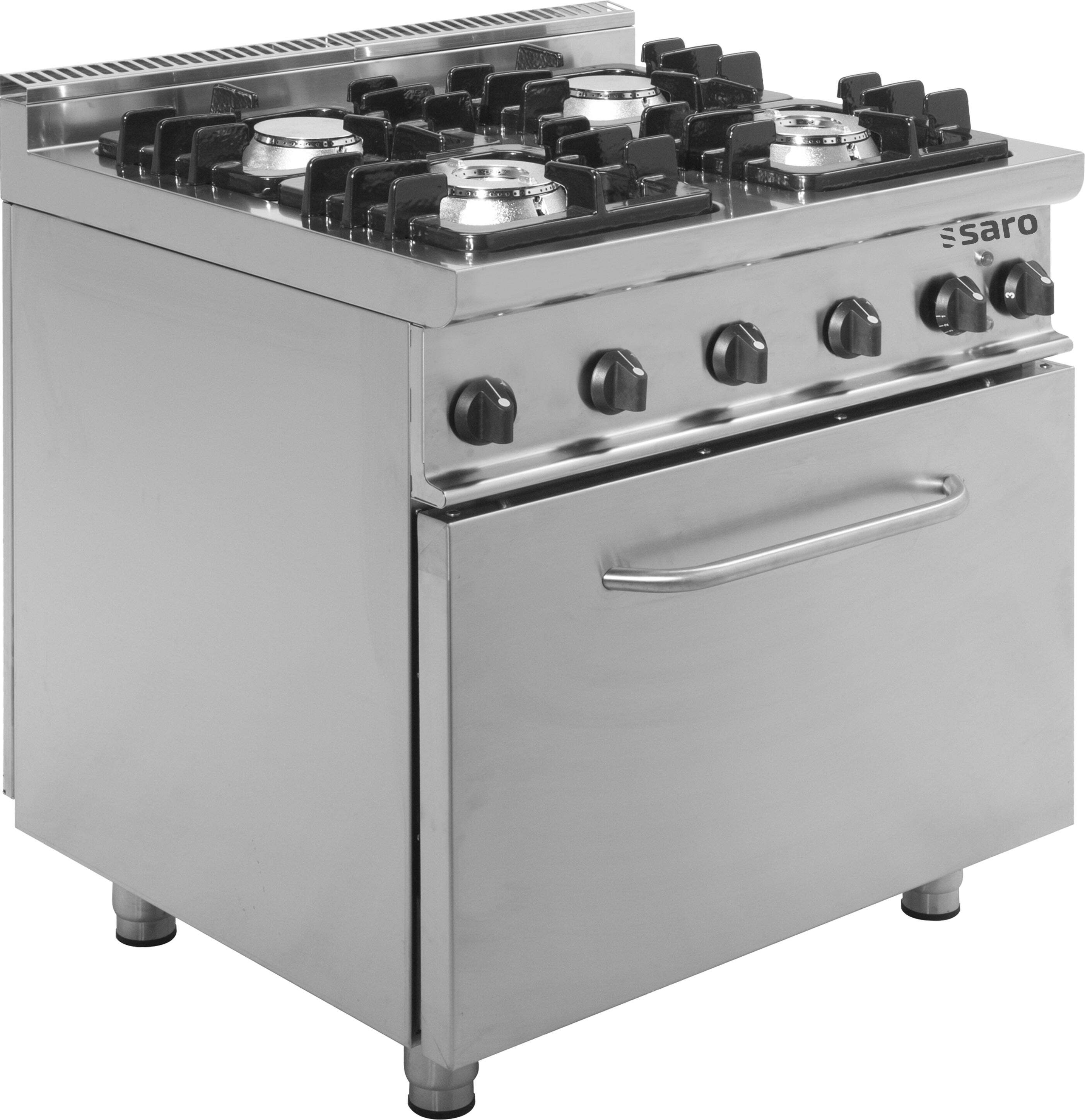 Saro Gasherd Mit Elektrobackofen Modell E7/Kupg4Le, Maße: B 800 X T 700 X H 850 323-2024