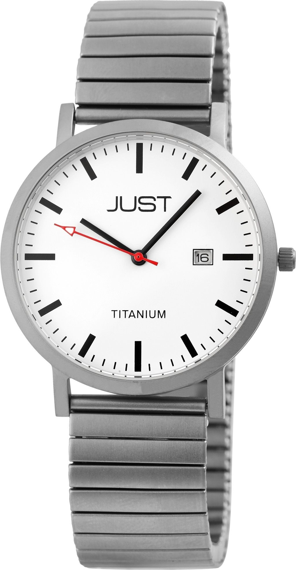 Just Herrenuhr mit Zugarmband, Titan, 5 ATM