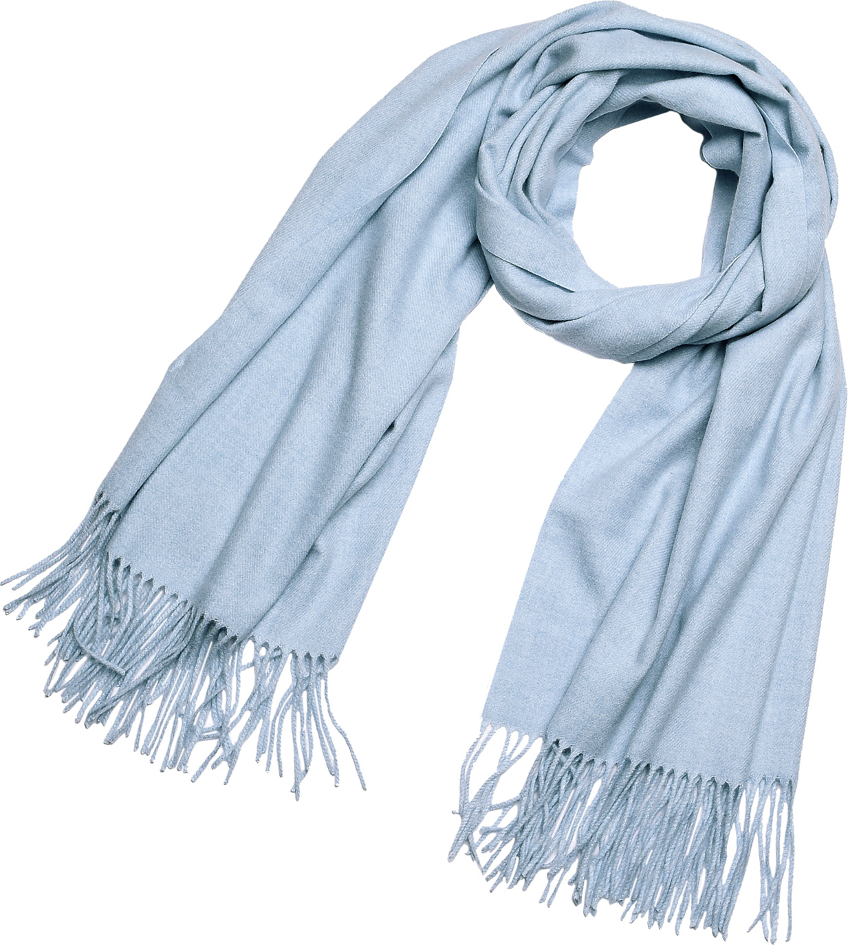 DonDon Damen Winter-Schal groß und flauschig 200 x 70 cm - Hellblau DO-SCH021
