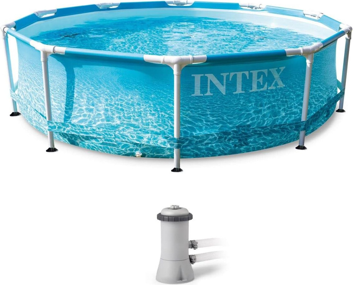 INTEX 28208GN - Rámový bazén - Plážový (305x76cm) vrátane filtračného čerpadla Rámový bazén Záhradný nadzemný bazén