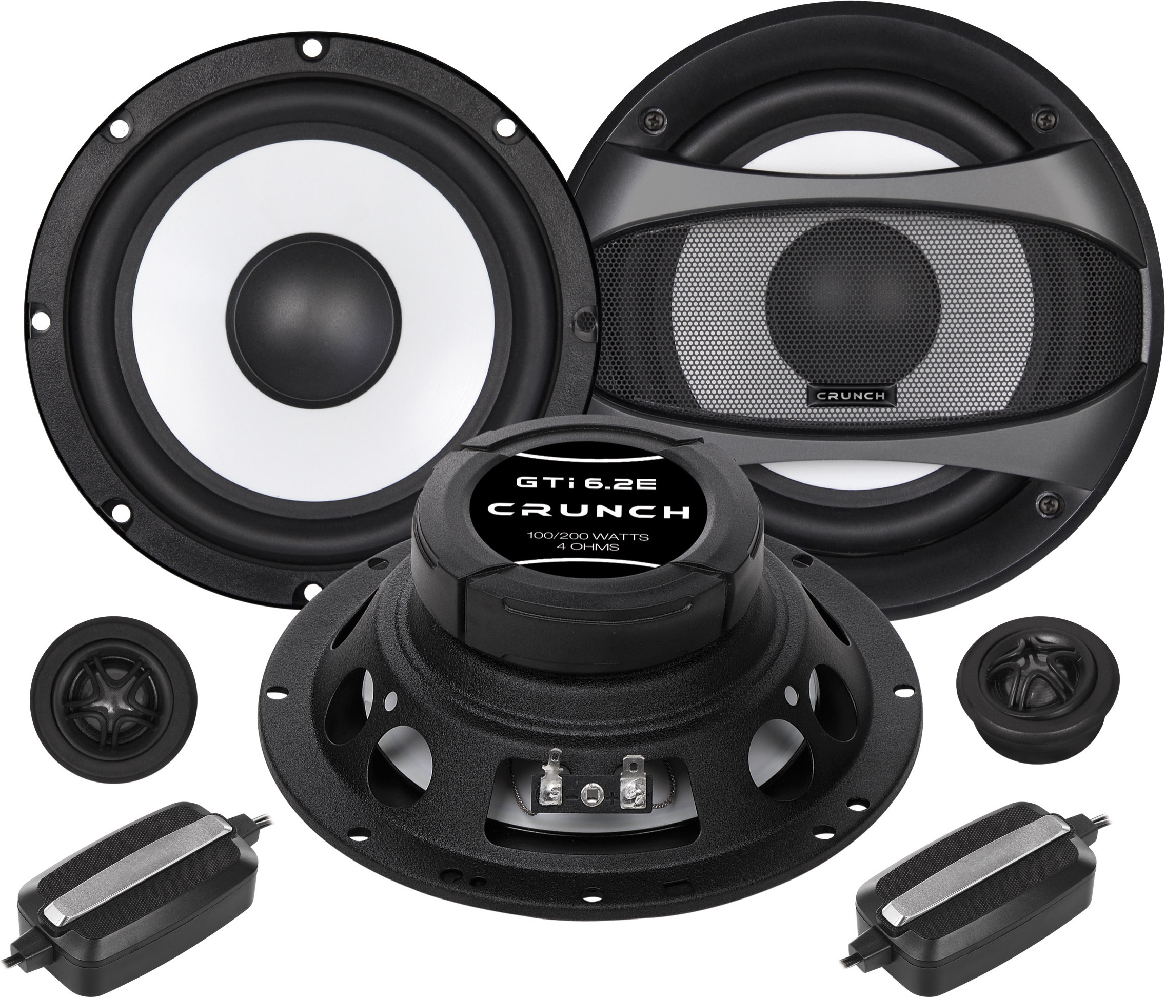 CRUNCH 2-Wege Komponentensystem 16,5 cm 165 mm Kompo-System GTI6.2E
