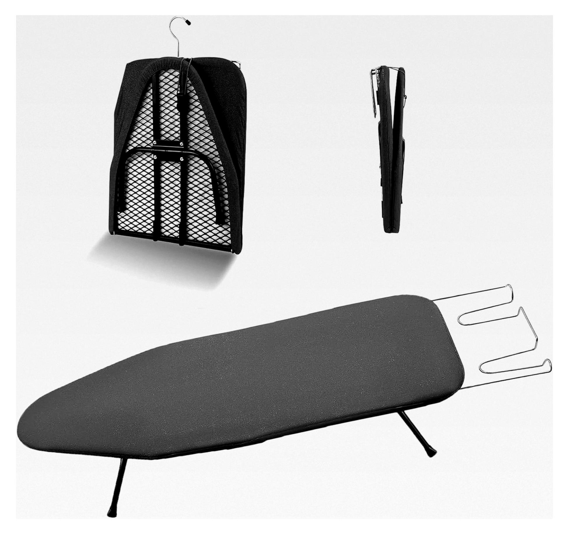 Markenlos Bügelbrett mit klappbaren Beinen, platzsparend, für Dampfbügeleisen 7 x 29 cm, mit rutschfesten Füßen