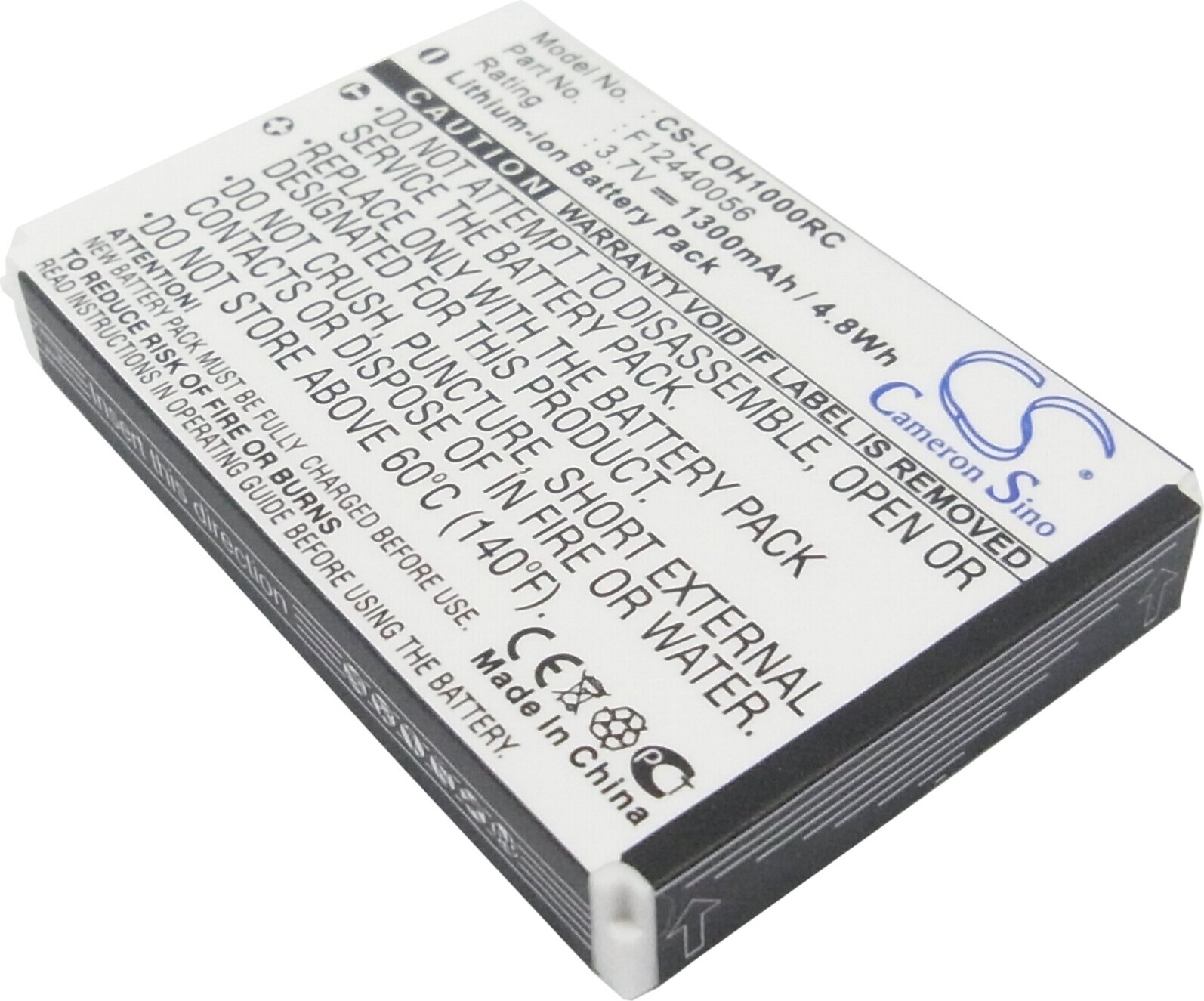 TECHTEK Akku Kompatibel mit [Logitech] C-LR65, C-RL65, Harmony 1000 Remote, Harmony 1100 Remote, Harmony 1100i Remote, Harmony 915 Remote, Internet R