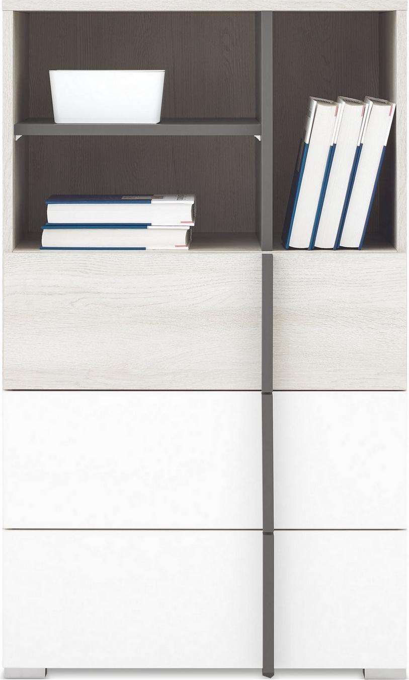 Furniture24 Hohe Kommode 60X100X43 Cm Remo Rm7 Mit 4 Schubladen