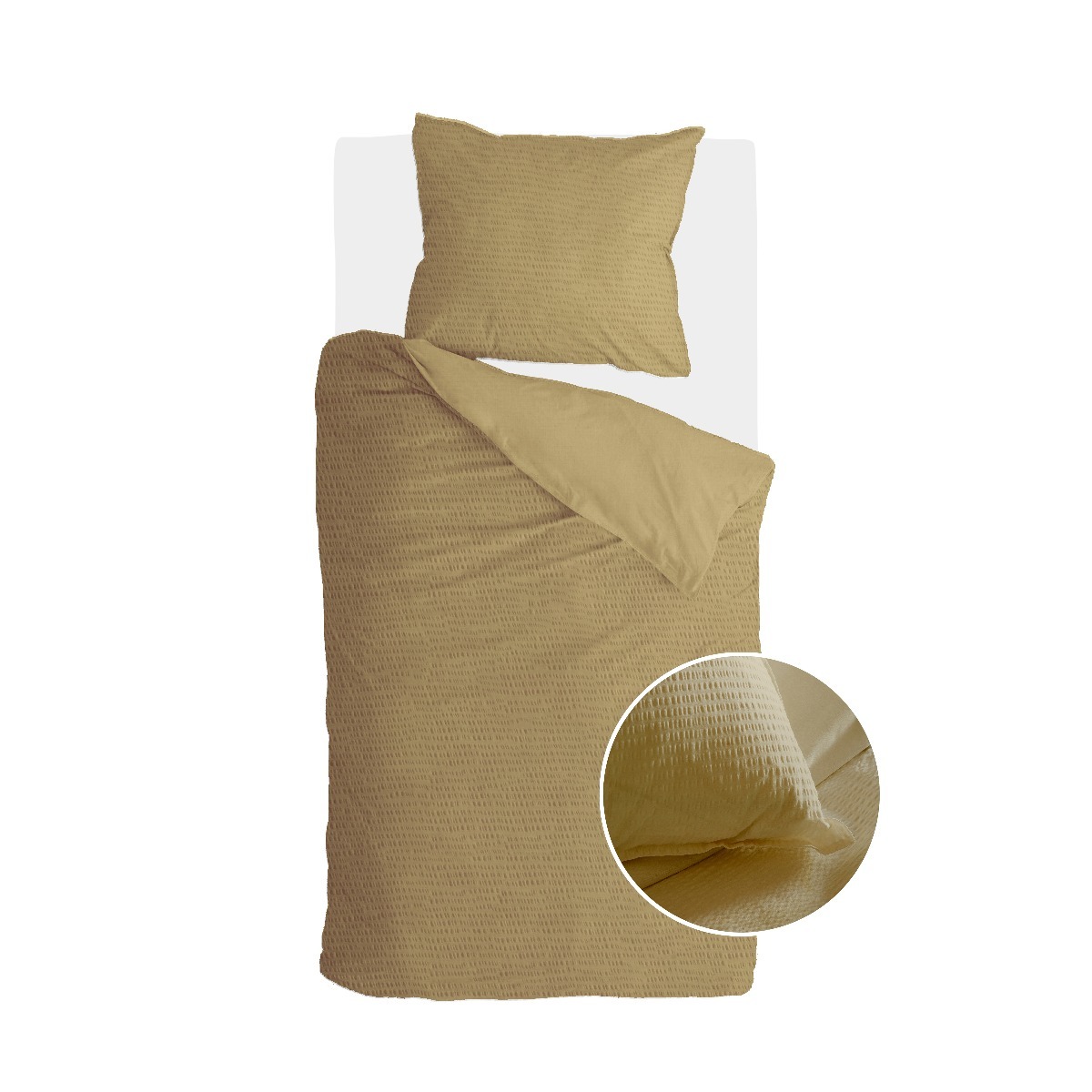 Walra Bettwäsche Basic & Tough Honig Senf - 135x200 cm 1219600