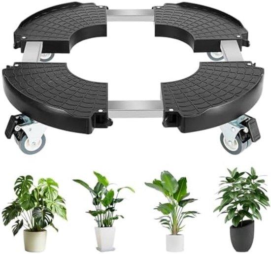 OEM Rollenwagen mit 360° drehbaren Rädern - maximale Tragfähigkeit 300kg - für Innen und Außen - wetterfest - schwarzer Rollenbalken - 40-48cm 2026