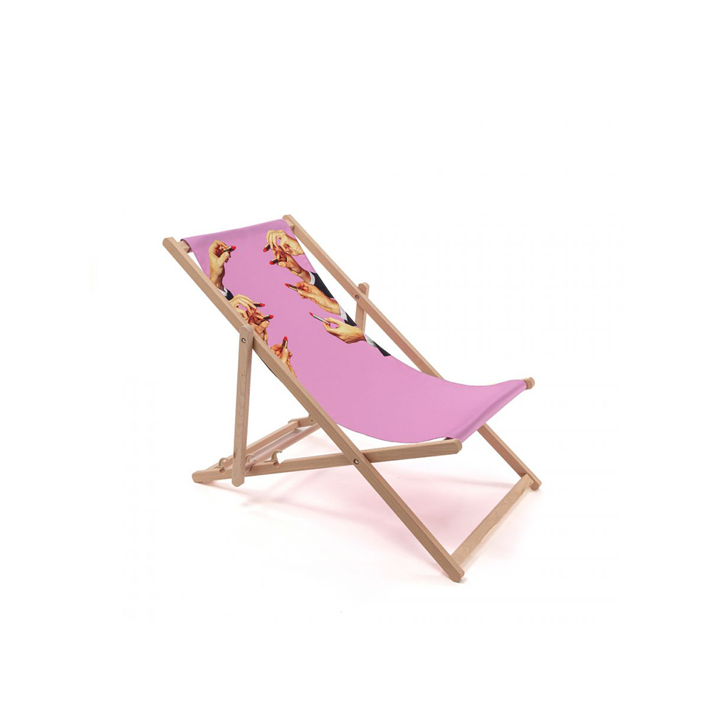 SELETTI Toiletpaper Klappbarer Liegestuhl Lipstick Pink 16685
