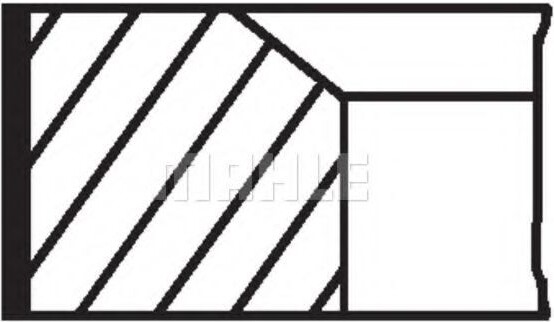 MAHLE 082 72 N1 Kolbenringsatz Kolbenringe