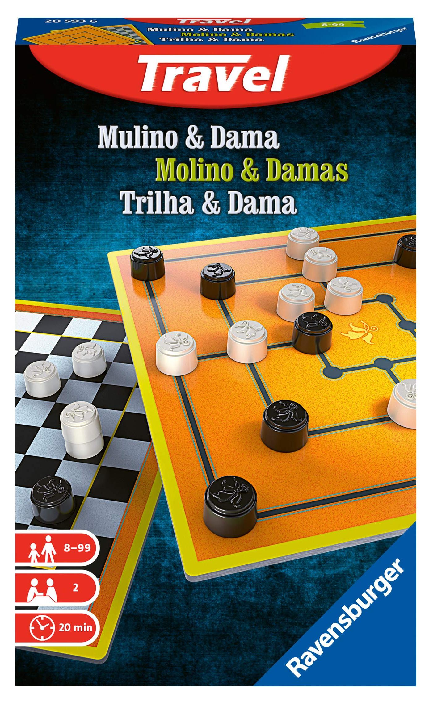 Ravensburger Spielverlag Ravensburger - Mulino e DAMA (Ravensburger 20593)