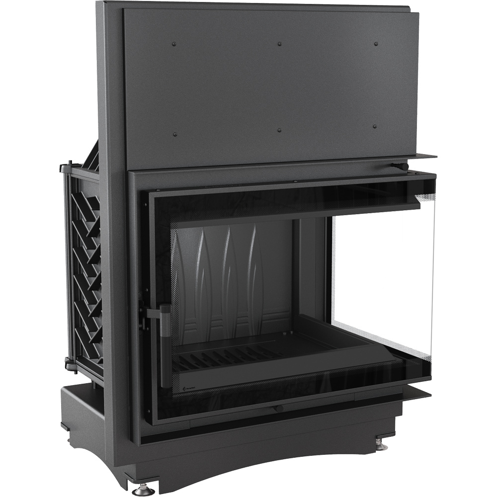 Liatinový krb Zuzia pravostranne 15 kW Ø 200 deco