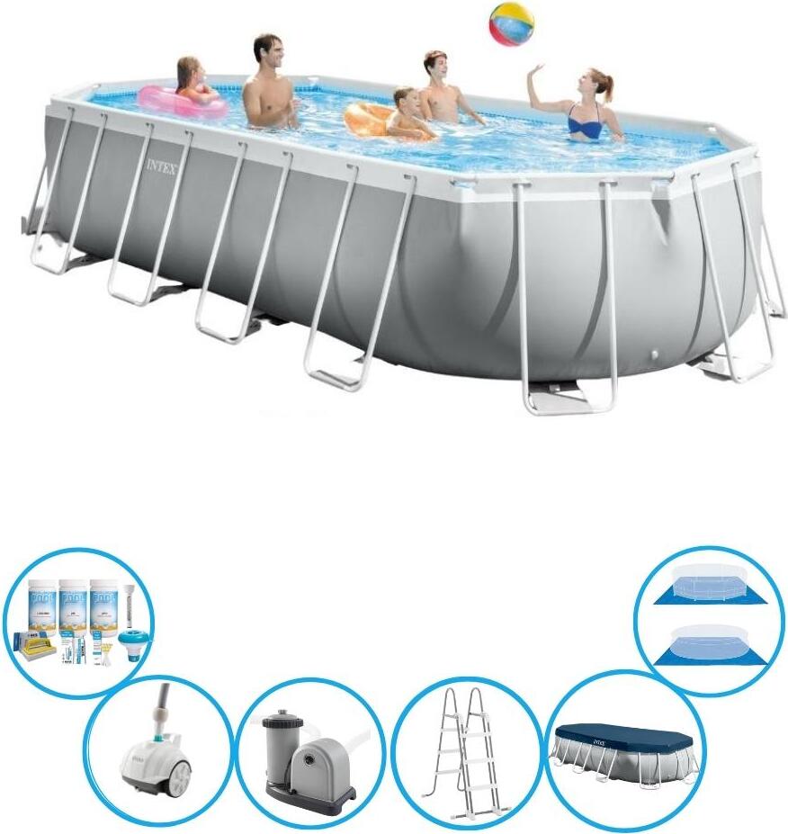 Rám bazéna Intex Prism - vrátane príslušenstva - 610x305x122 cm