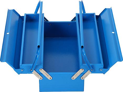STREND PRO Werkzeugkoffer TB102F, 430x200x160 mm, 3-teilig, Metallbox