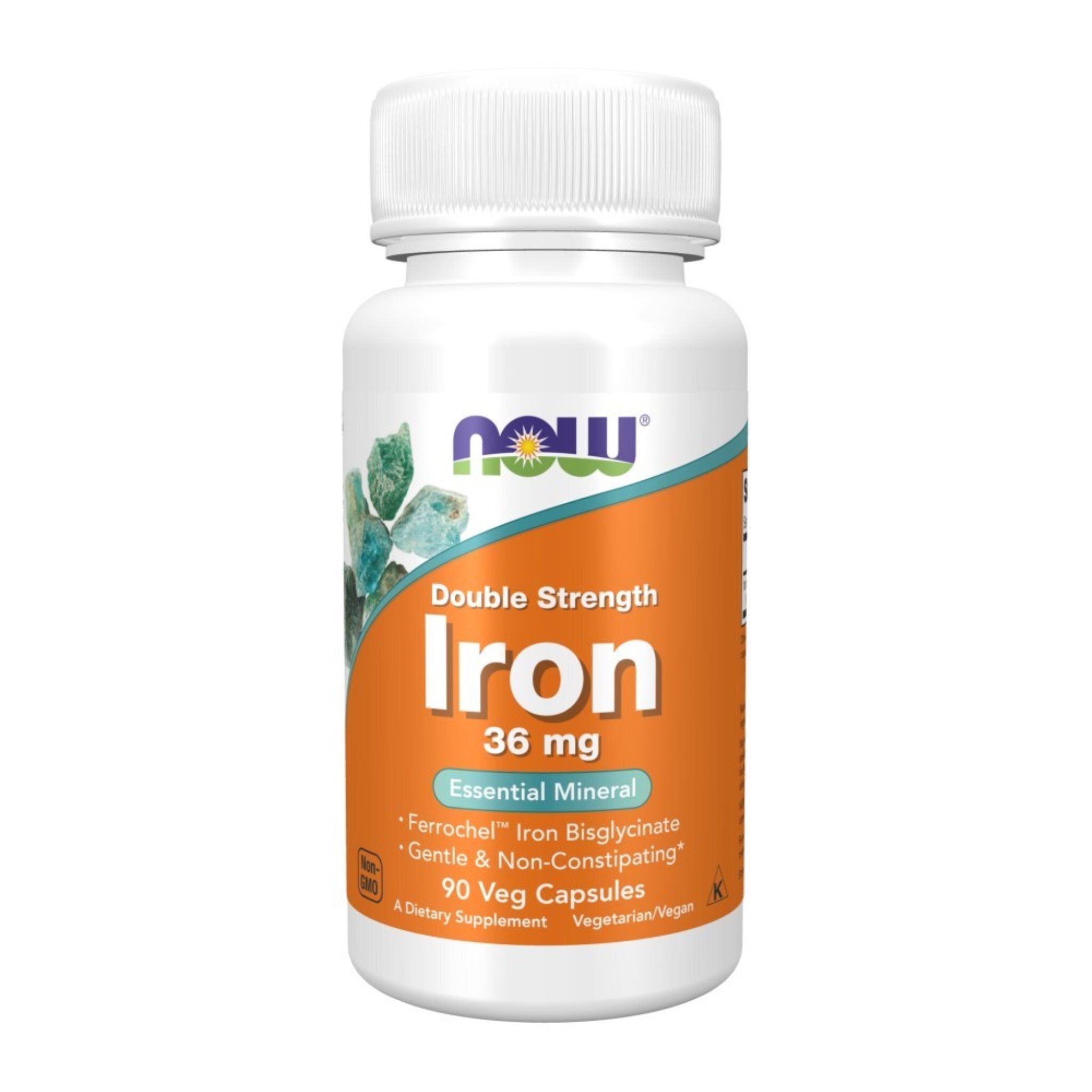 Now Foods Iron 36mg Ferrochel (90 vcaps) Unflavoured - Vitamine, Mineralien & Gesundheit - Mineralien 1444