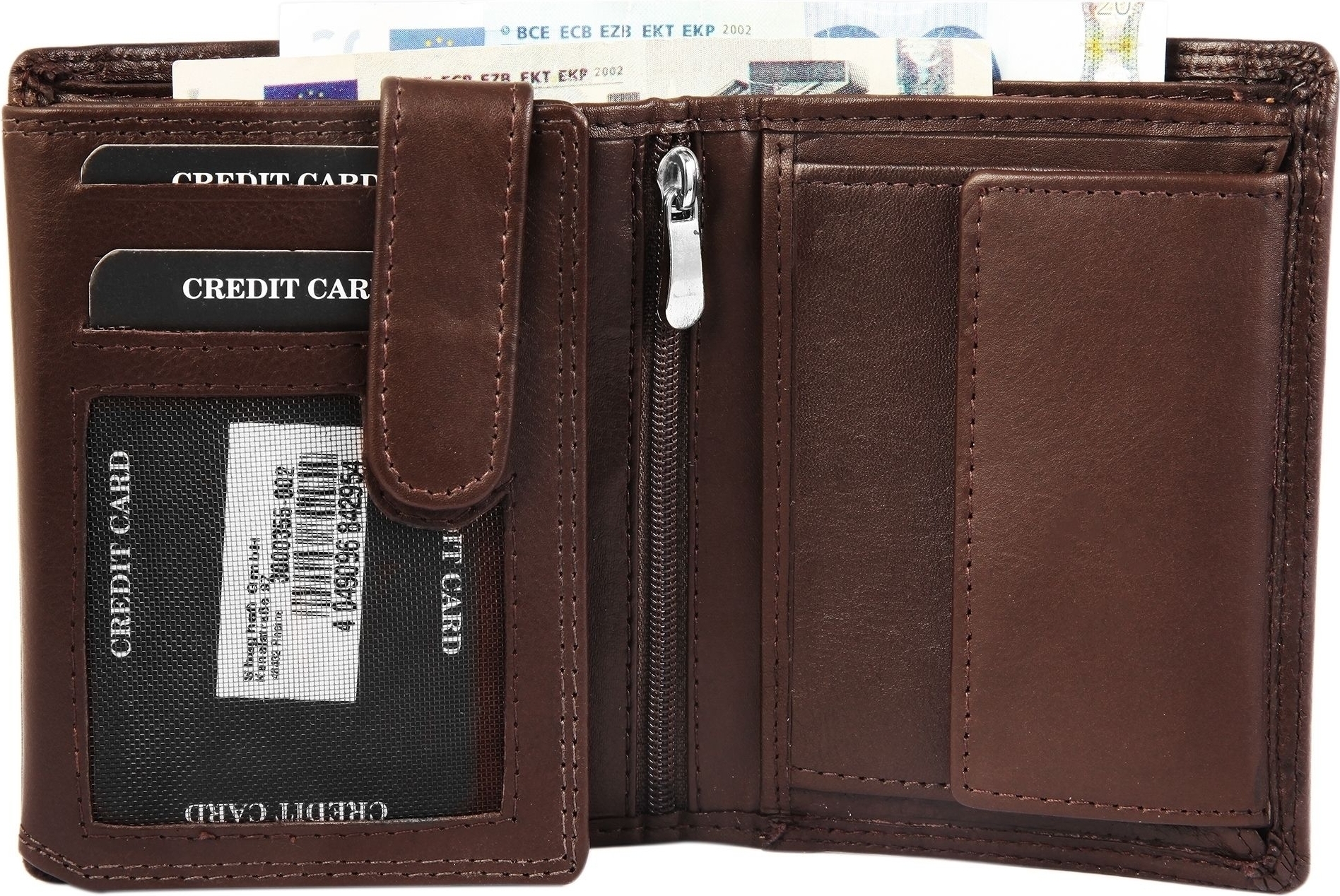 Leonardo Verrelli Herren Geldbörse aus Echtleder, RFID