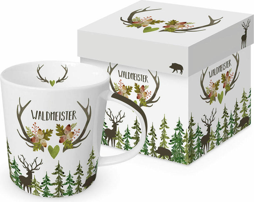 PPD Pure Heart Green Matte Mug in Gift Box Tea Cup Coffee Mug 400ml