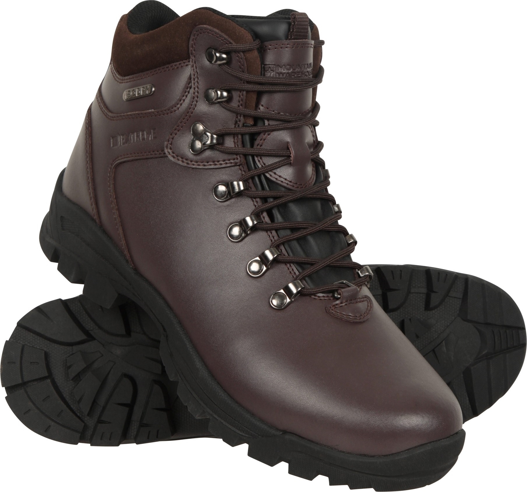 Mountain Warehouse - Pánske turistické topánky "Latitude II Extreme", kožené MW3416 (48 EU) (Brown)