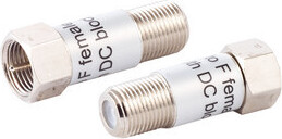 Kabelbude.eu DC - Trennglied, F-Stecker auf F-Kupplung, 100 V