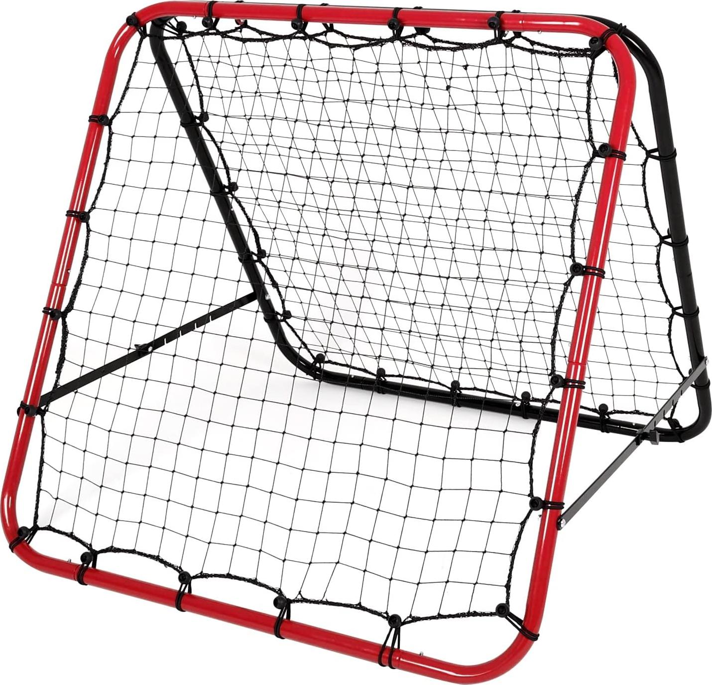 Markenlos Verstellbares Rebounder Fußballtor für Training - Tragbar mit 5 Winkelpositionen - 100x100 cm