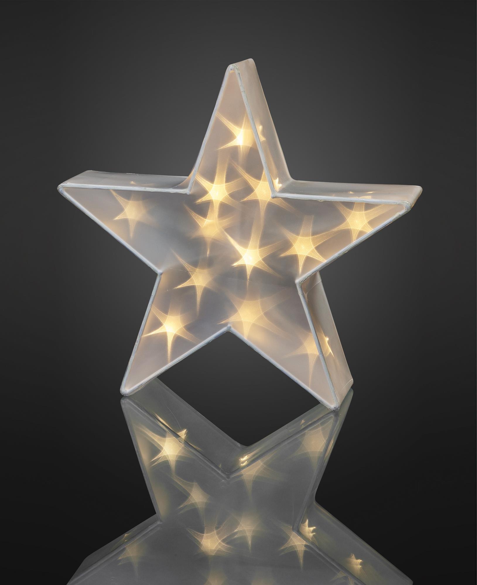 Hellum Holografie-Stern LED für Außen 40 cm; 568516