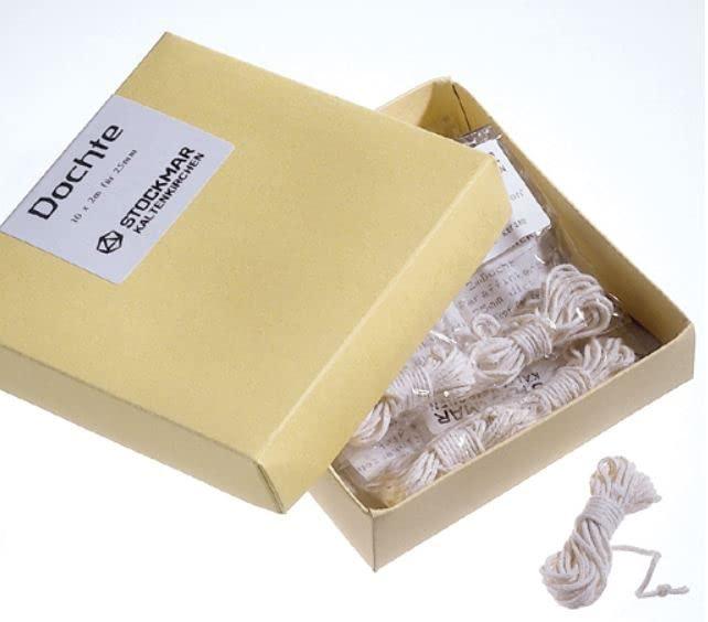 Stockmar Dochte für Paraffin- und Stearinkerzen ø 60 mm, 10 x 2 m Beutel 75860