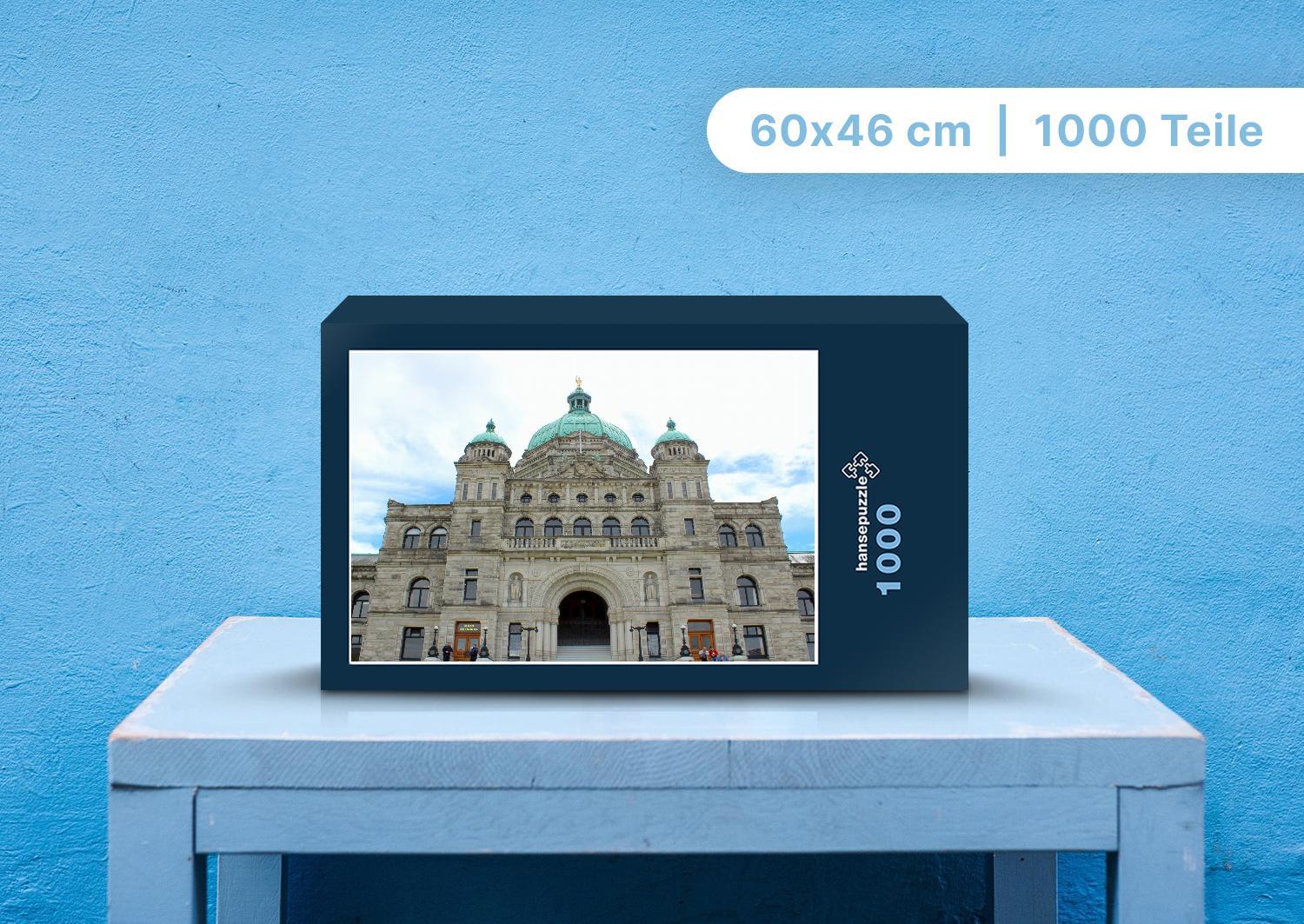 hansepuzzle 97170 - Gesetzgebungshaus Puzzle, 1000 Teile, Gebäude, 60,0 x 46,0cm mit hochwertiger Aufbewahrung, Kartonbox & Beutel 87170