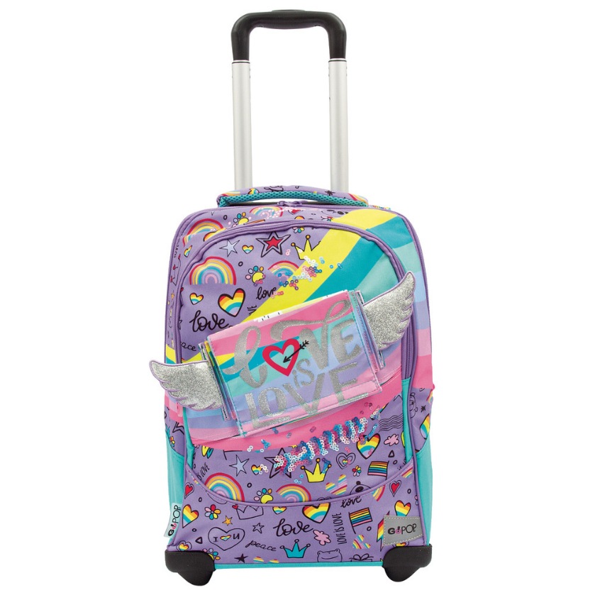 Auguri Preziosi Auguri Preziosi GOPOP Trolley und Schulrucksack „Love Auguri Preziosi“