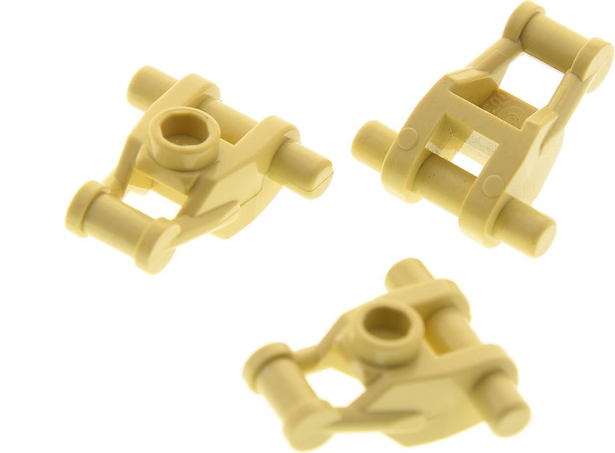 3x Lego figúrky Star Wars horná časť tela droida béžová 4262538 4143659 4142448 30375