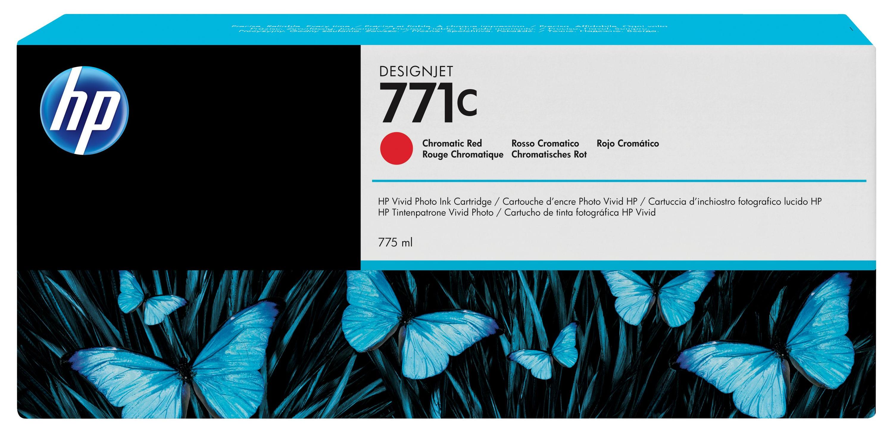 HP 711C 775-ml Chromatic Red Ink Cart B6Y08A