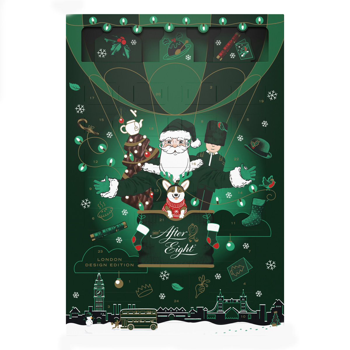 After Eight Adventný kalendár Horká čokoláda a mätový krém 199g