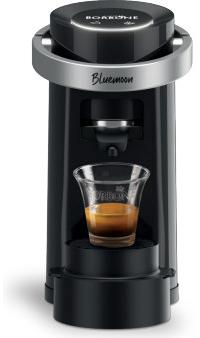 Caffè Borbone Bluemoon, Kávovar na pody, 0,9 L, kávový sáčok, 650 W, Čierna, Chróm