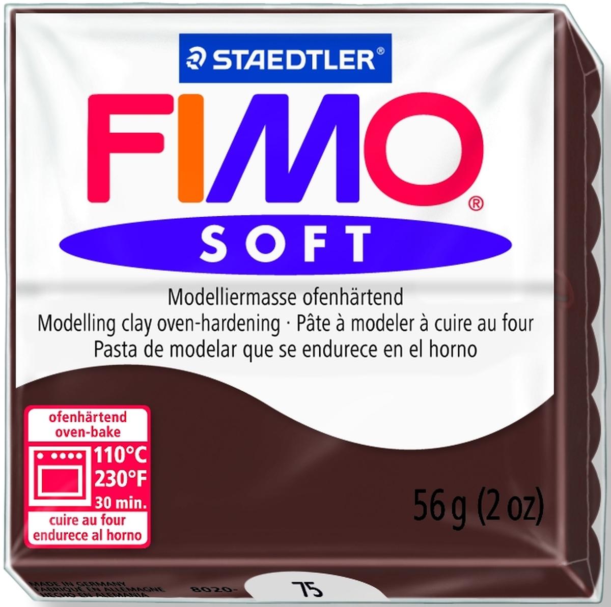 FIMO, Modelliermasse, Knete schoko soft normal 68366