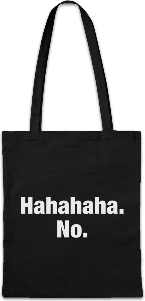 Eric Helmar Müller Urban Backwoods Hahahaha No, Stofftasche, Farbe: Schwarz BG18173BK_2