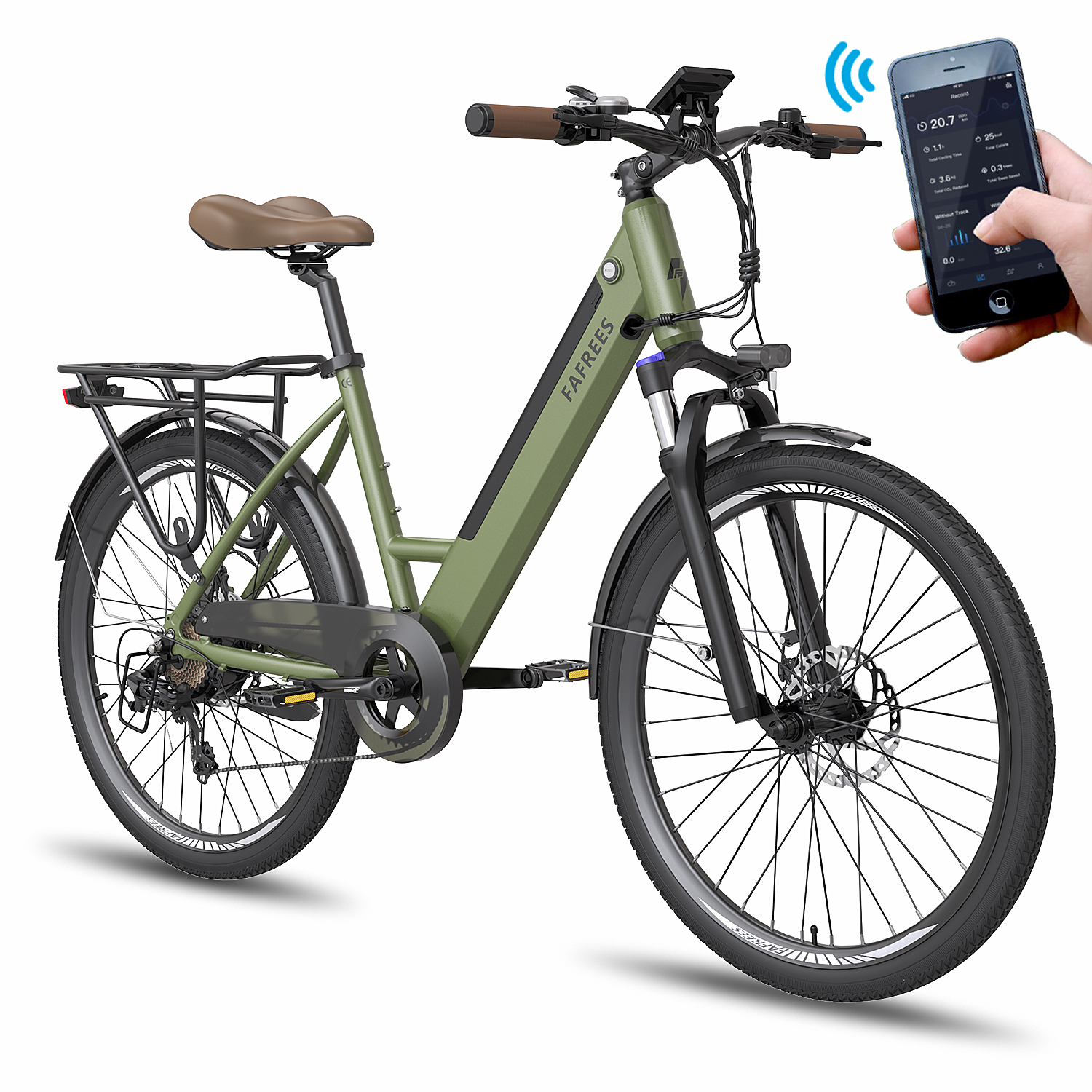Dámsky pánsky e-bike s aplikáciou 26 palcový step-through e-bike 36V / 14.5AH e-bike, 250W elektrický bicykel mestské e-biky a e-country bicykle e MTB 25km / h 7 prevodov