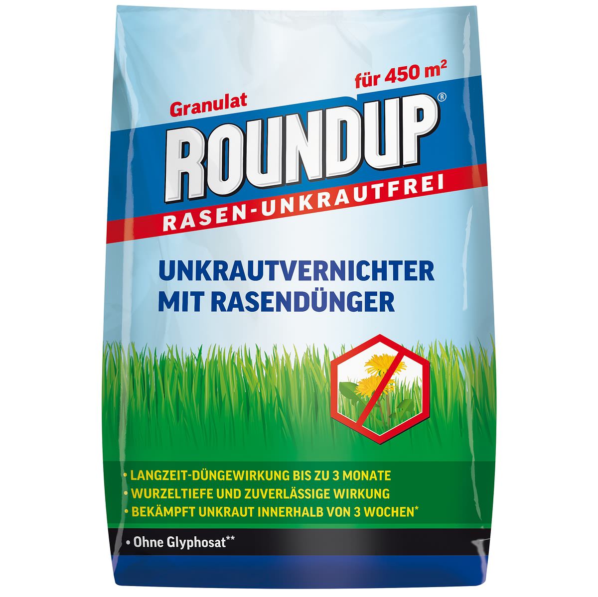 Roundup Unkrautvernichter mit Rasendünger, 9 kg 8690