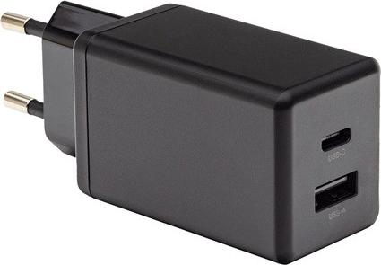 PATONA Premium Charger GaN PD45W 1xUSB-C 1xUSB-A PD3.0 QC3.0 Black LADPTOSIC0003