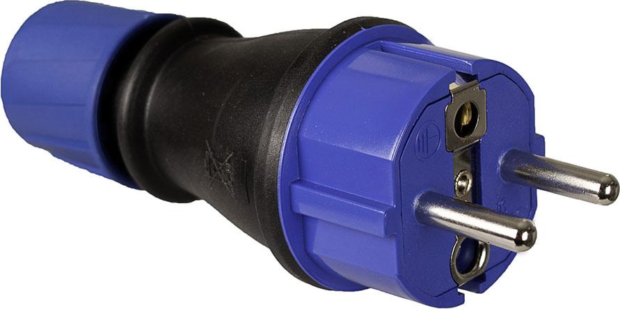Schuco Gummi-Adapter 4,8 mm 16A 250V T/tl IP54 Schwarz. Mit Solera 706t Gummi. - Solera