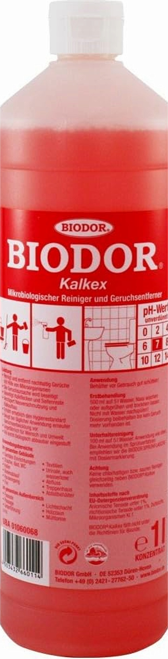 Biodor Kalkex - mikrobiologischer Sanitäreiniger und Geruchsentferner 1 L 70472308