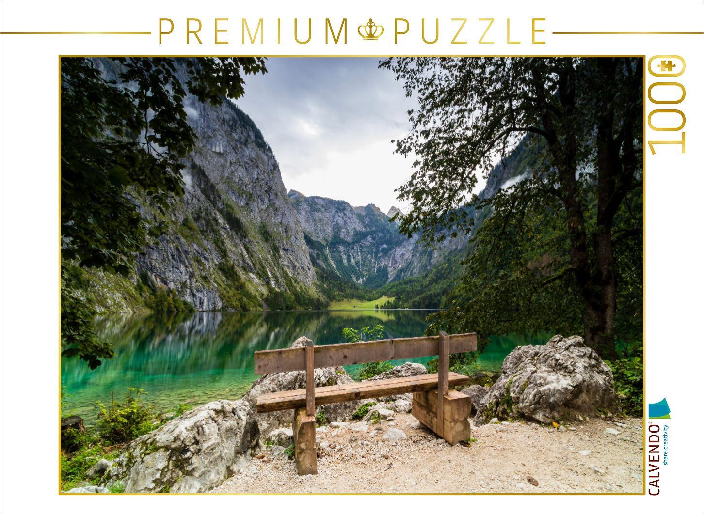 CALVENDO Puzzle Obersee-Märchen: Ein Bild von unwirklicher Schönheit | 1000 Teile Lege-Größe 64x48cm Foto-Puzzle für glückliche Stunden