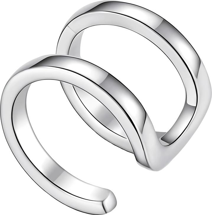 Doppelohrring aus 925er Silber, Trusky-Ohrringe